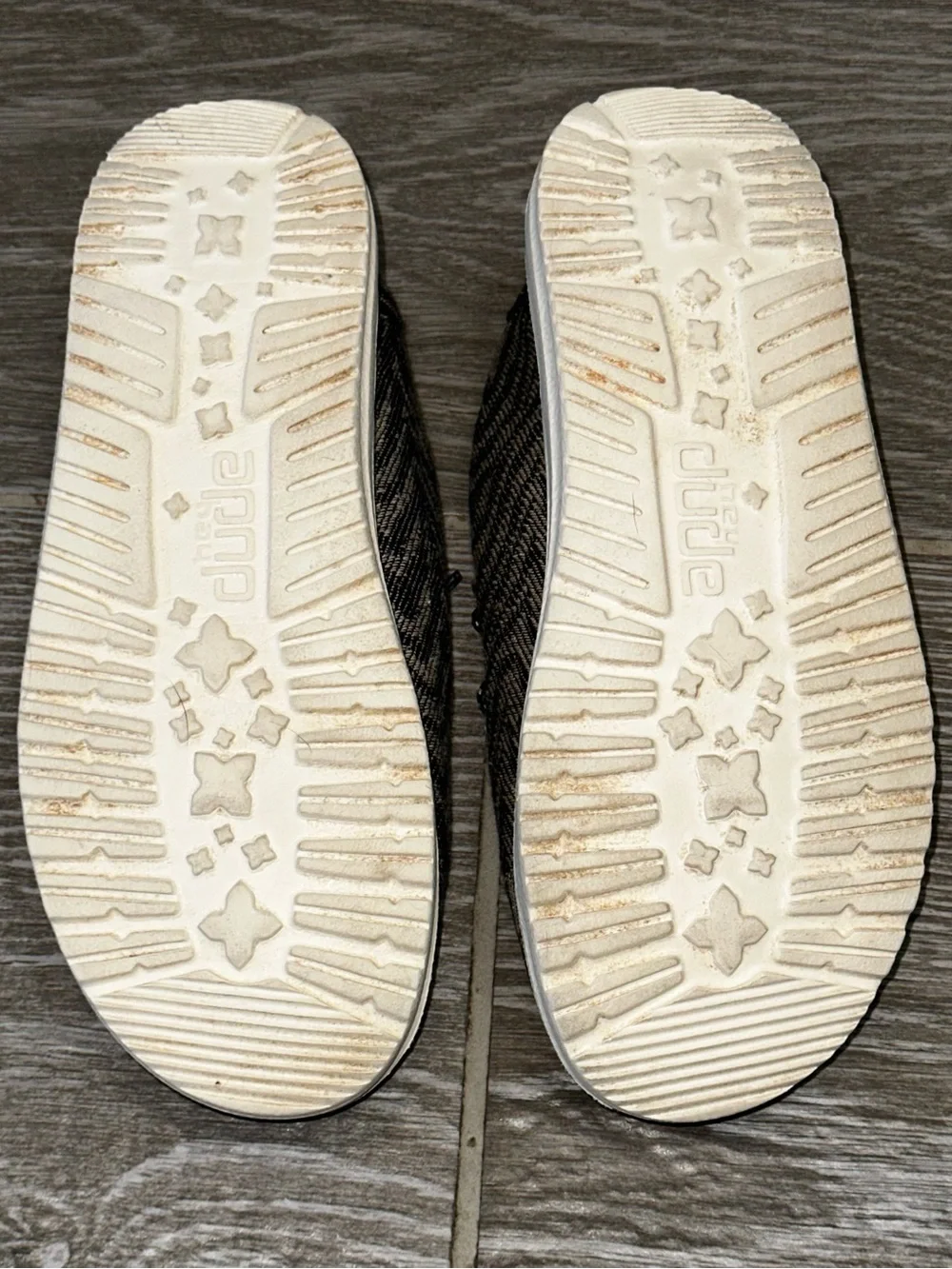 Hey Dude Kids Wendy Youth Girls Sz Y3 Woven Zebra Stripes Slip On Casual Shoes